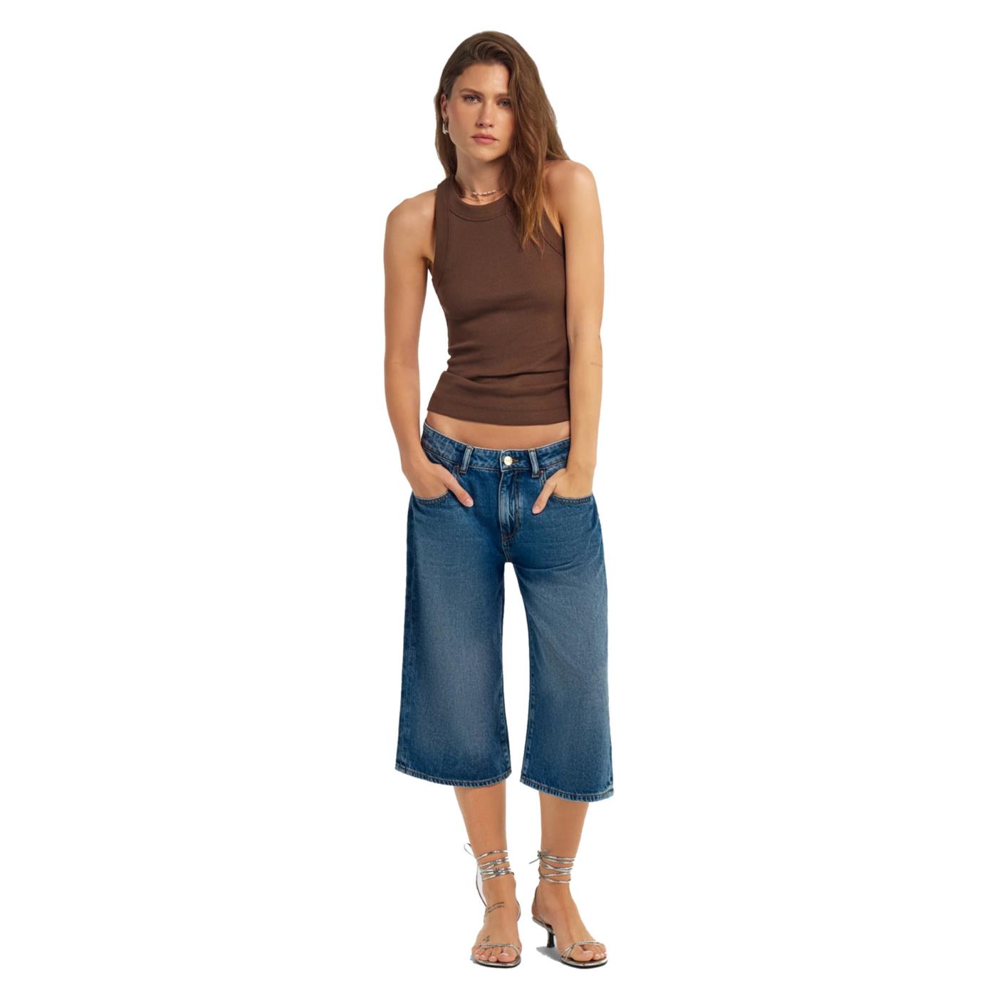 GAS SHORTS W AMY JORTS DENIM - Denim - immagine principale