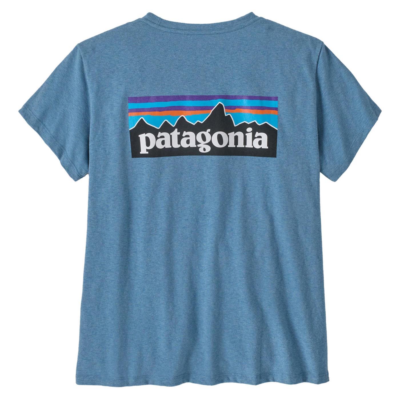 PATAGONIA W P-6 LOGO RESP TEE - Azzurro - vista 2