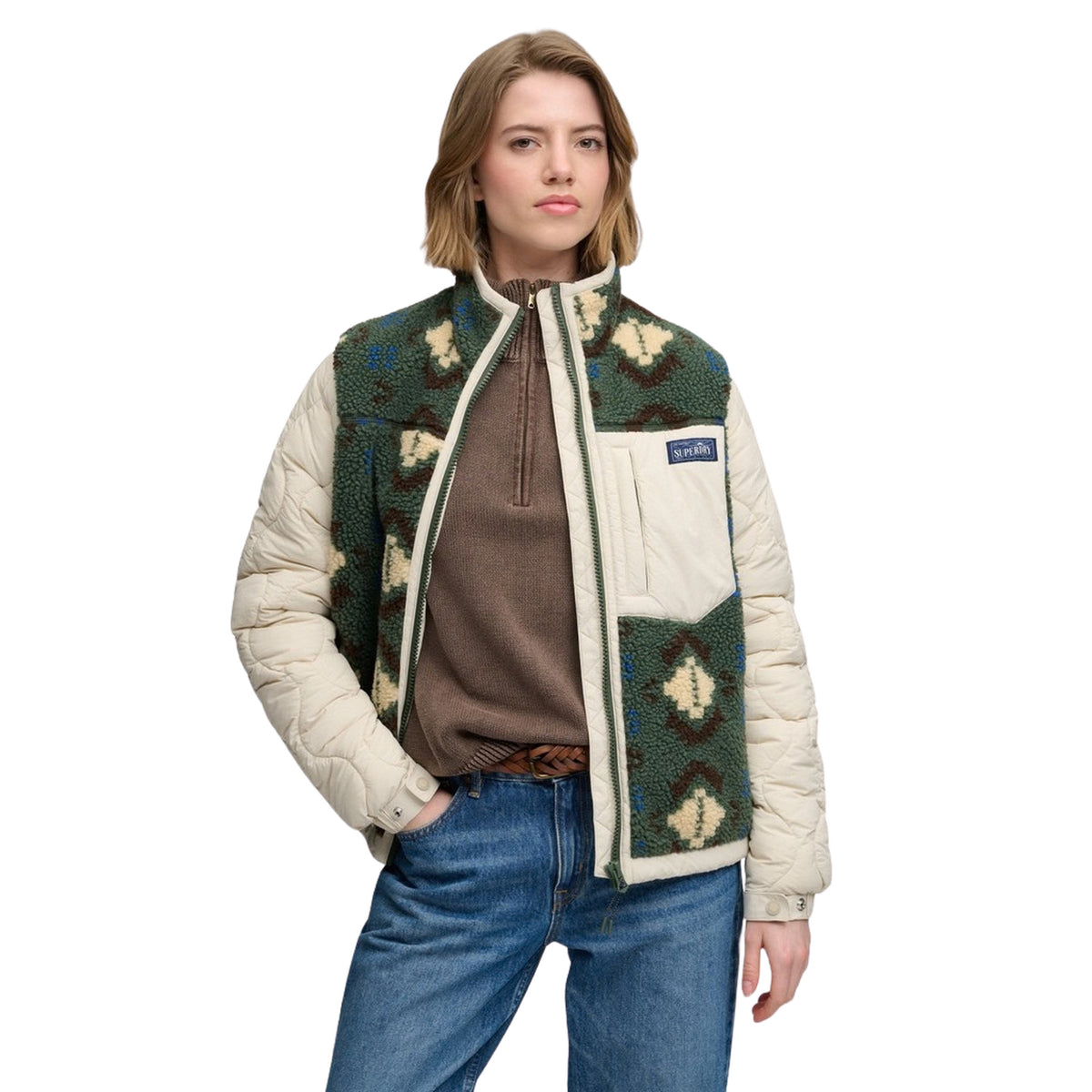SUPERDRY FLEECE ONION QUILT HYBRID