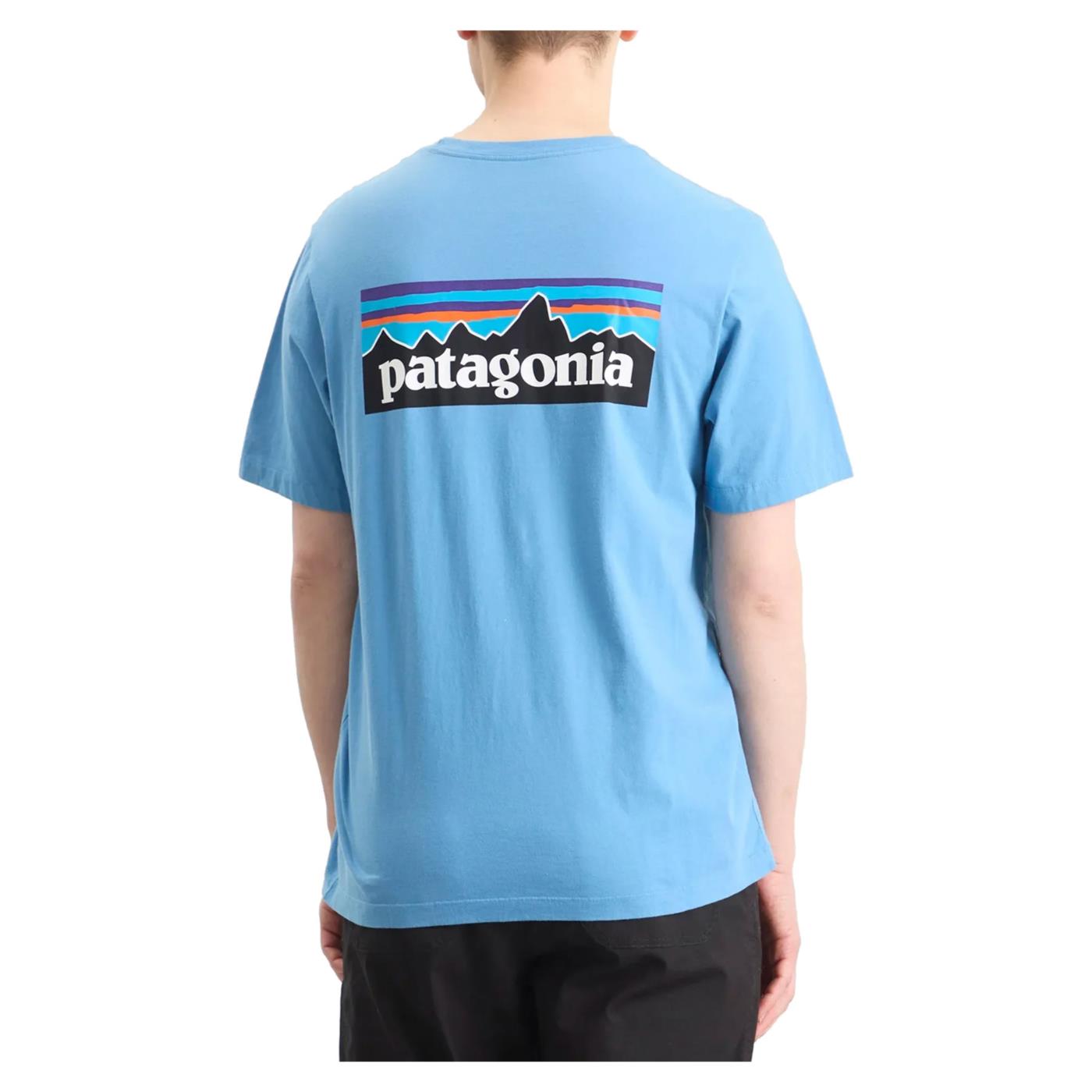 PATAGONIA P-6 LOGO T-SHIRT - Azzurro - vista 2