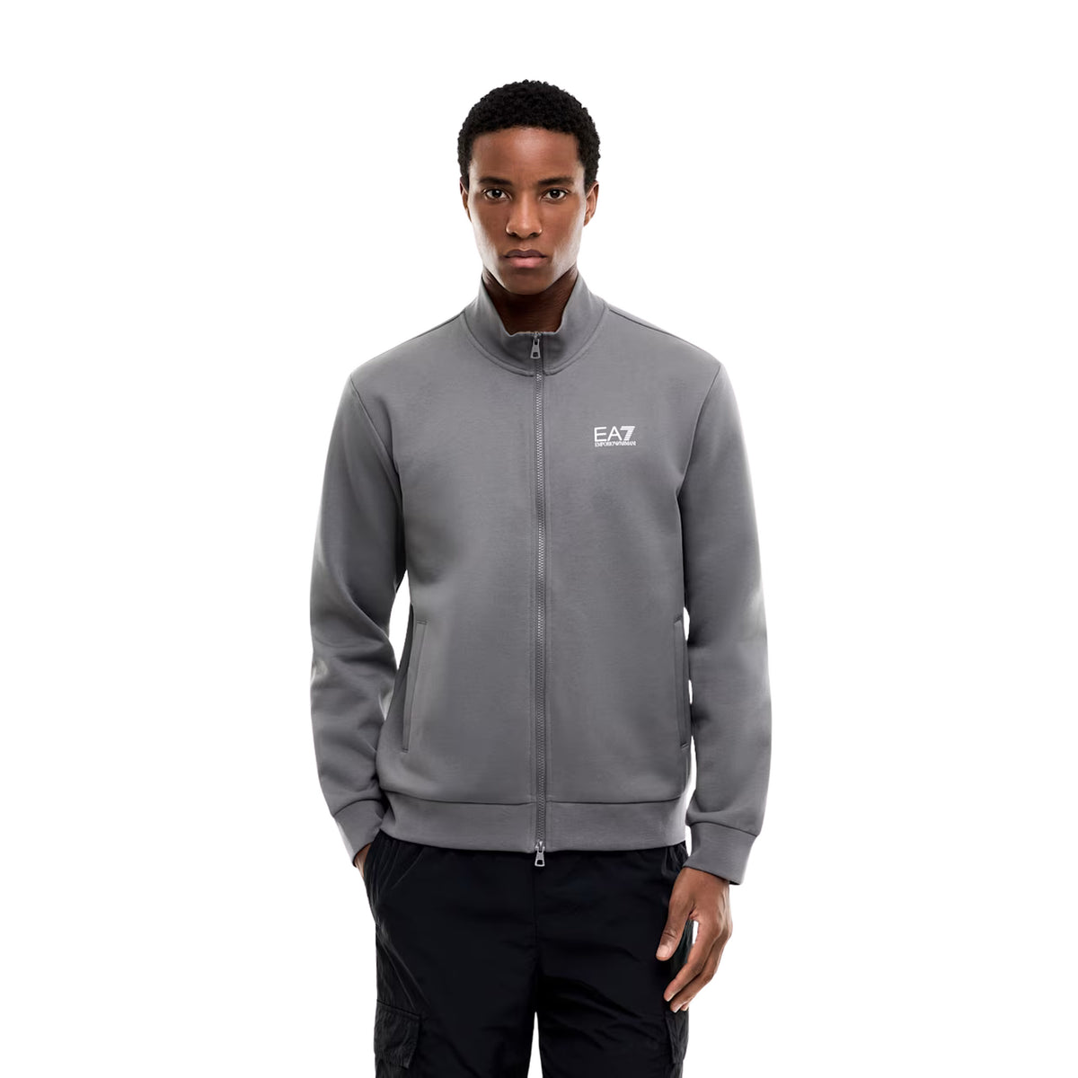 EMPORIO ARMANI 7 EA7 TRAIN CORE T-TOP FULL ZIP - Grigio scuro - immagine principale