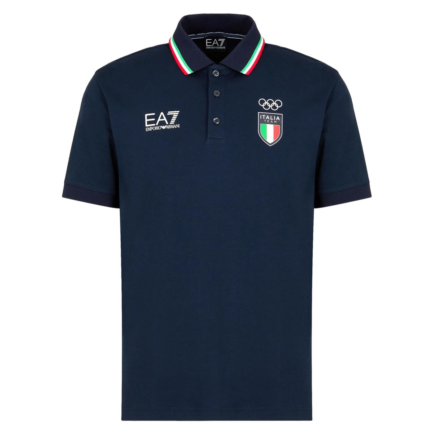 EMPORIO ARMANI 7 EA7 ITALIA OLYMPIC TEAM POLO