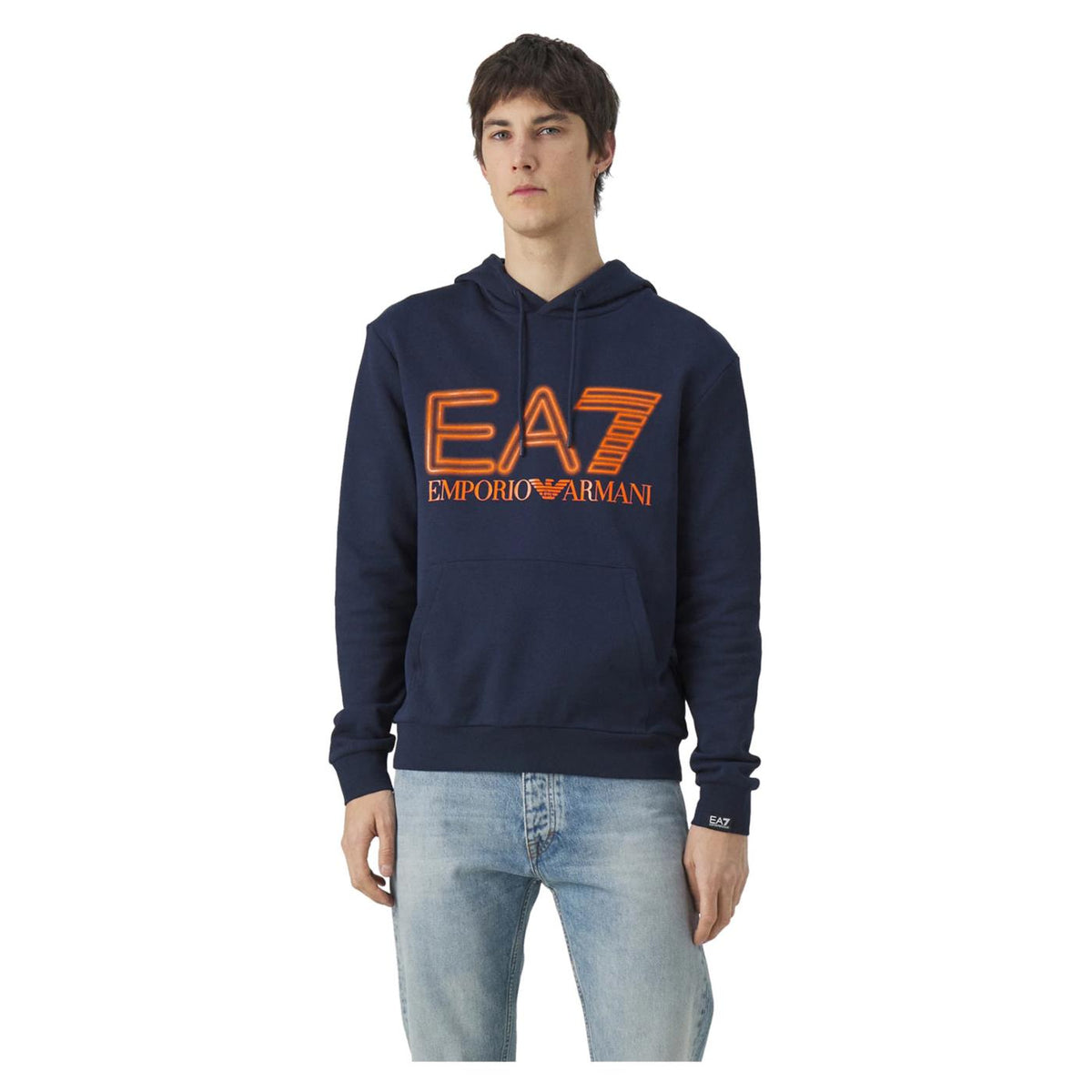 EMPORIO ARMANI 7 EA7 TRAIN LOGO HOODIE - seconda immagine