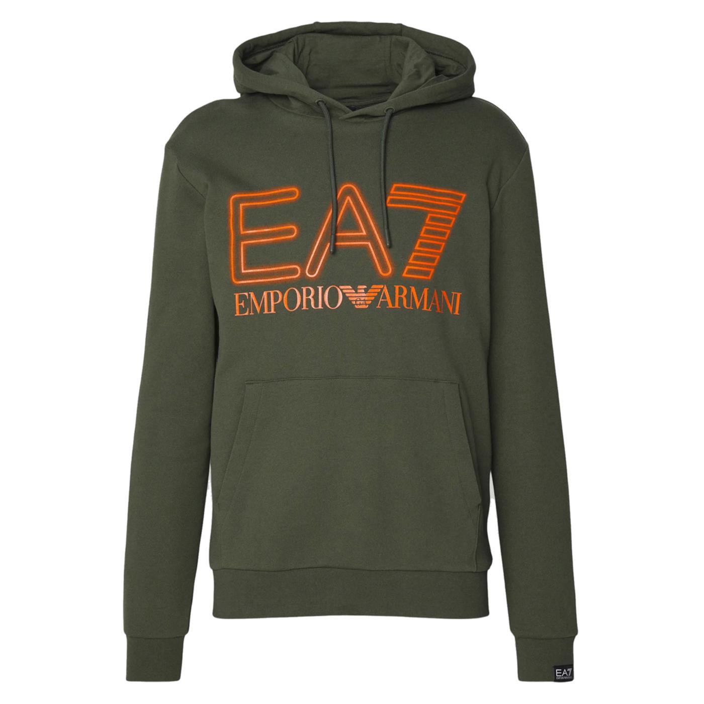 EMPORIO ARMANI 7 EA7 TRAIN LOGO HOODIE