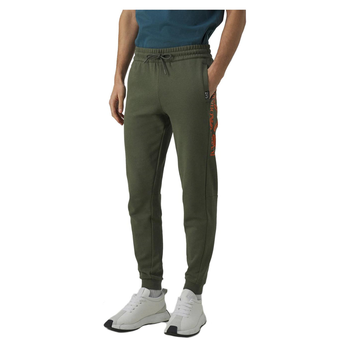 EMPORIO ARMANI 7 EA7 TRAIN LOGO PANTS - seconda immagine