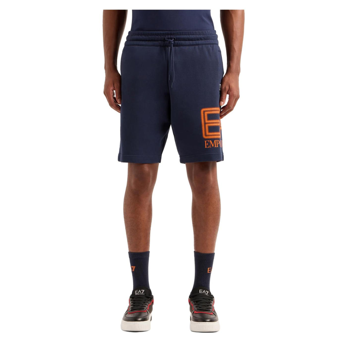 EMPORIO ARMANI 7 EA7 TRAIN LOGO SHORTS - seconda immagine