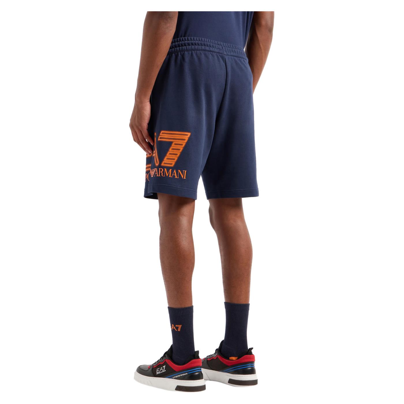 EMPORIO ARMANI 7 EA7 TRAIN LOGO SHORTS