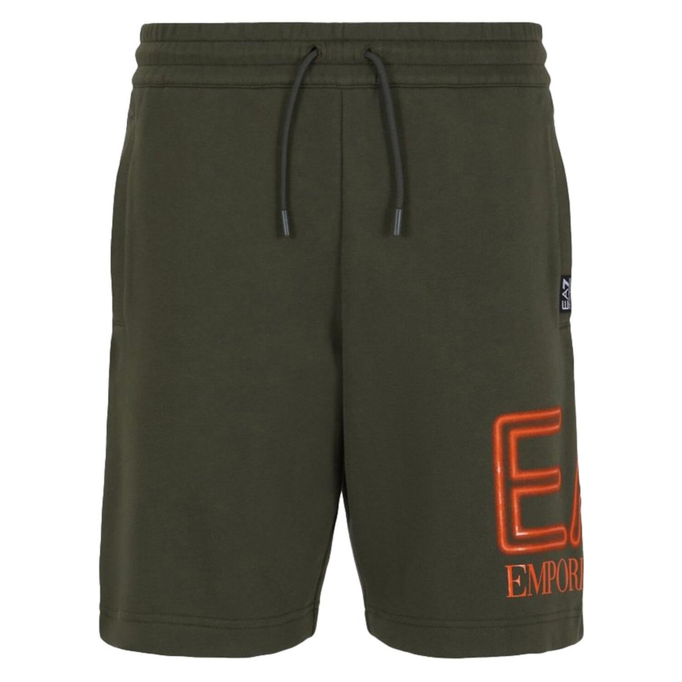 EMPORIO ARMANI 7 EA7 TRAIN LOGO SHORTS