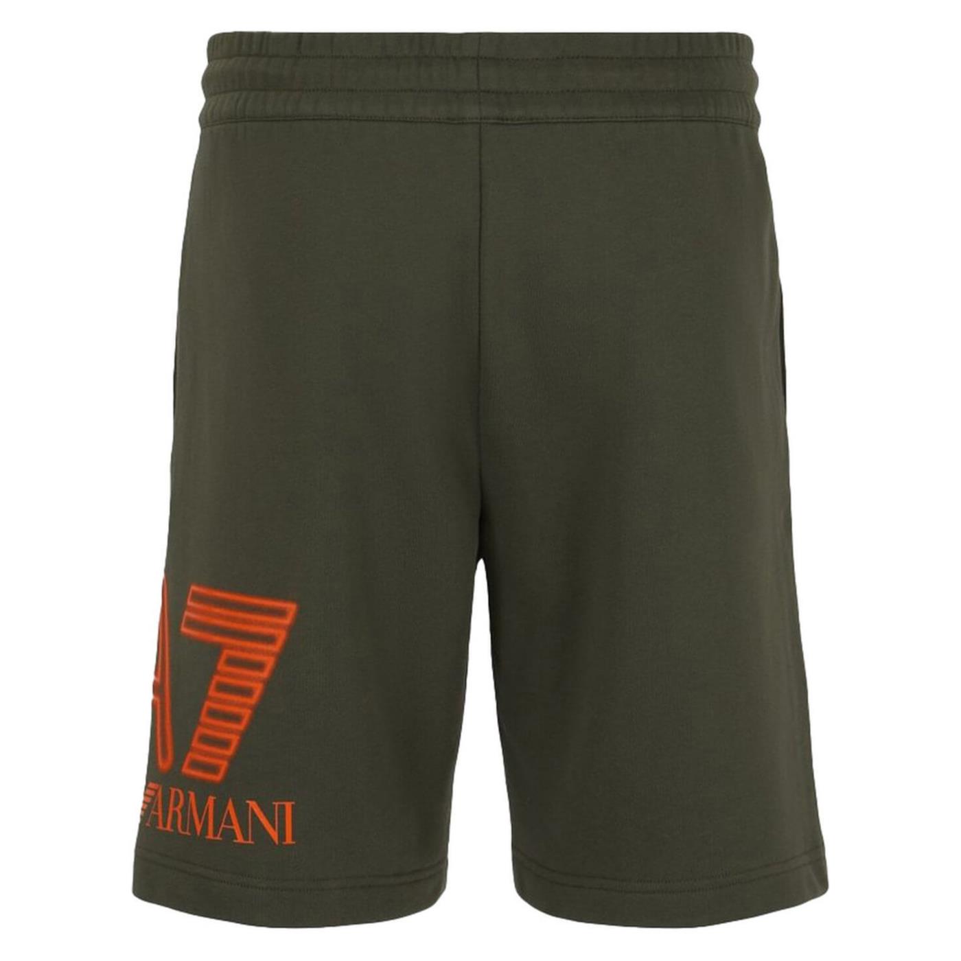 EMPORIO ARMANI 7 EA7 TRAIN LOGO SHORTS