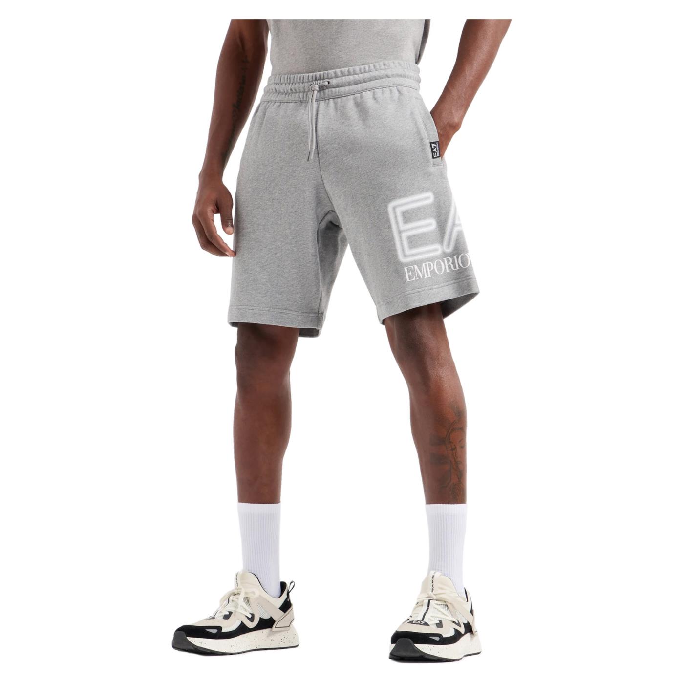 EMPORIO ARMANI 7 EA7 TRAIN LOGO SHORTS