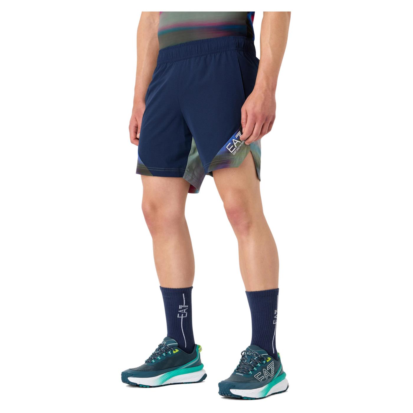 EMPORIO ARMANI 7 EA7 TENNIS PRO GRAPHIC SHORTS