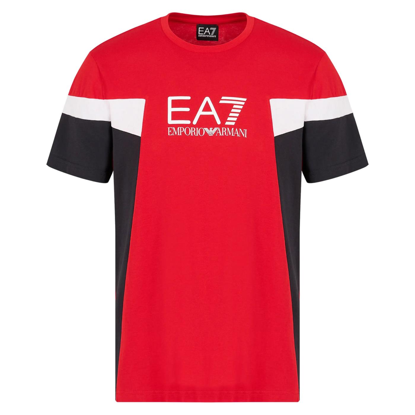 EMPORIO ARMANI 7 EA7 TRAIN SUMMER BLOCK TEE SS