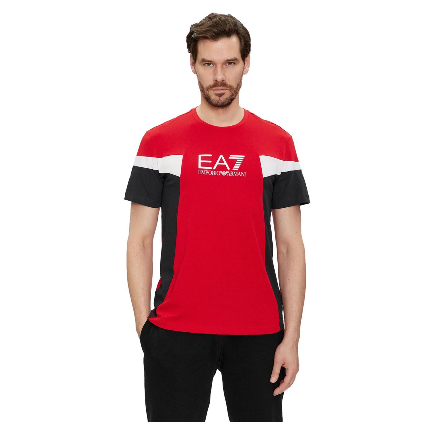 EMPORIO ARMANI 7 EA7 TRAIN SUMMER BLOCK TEE SS