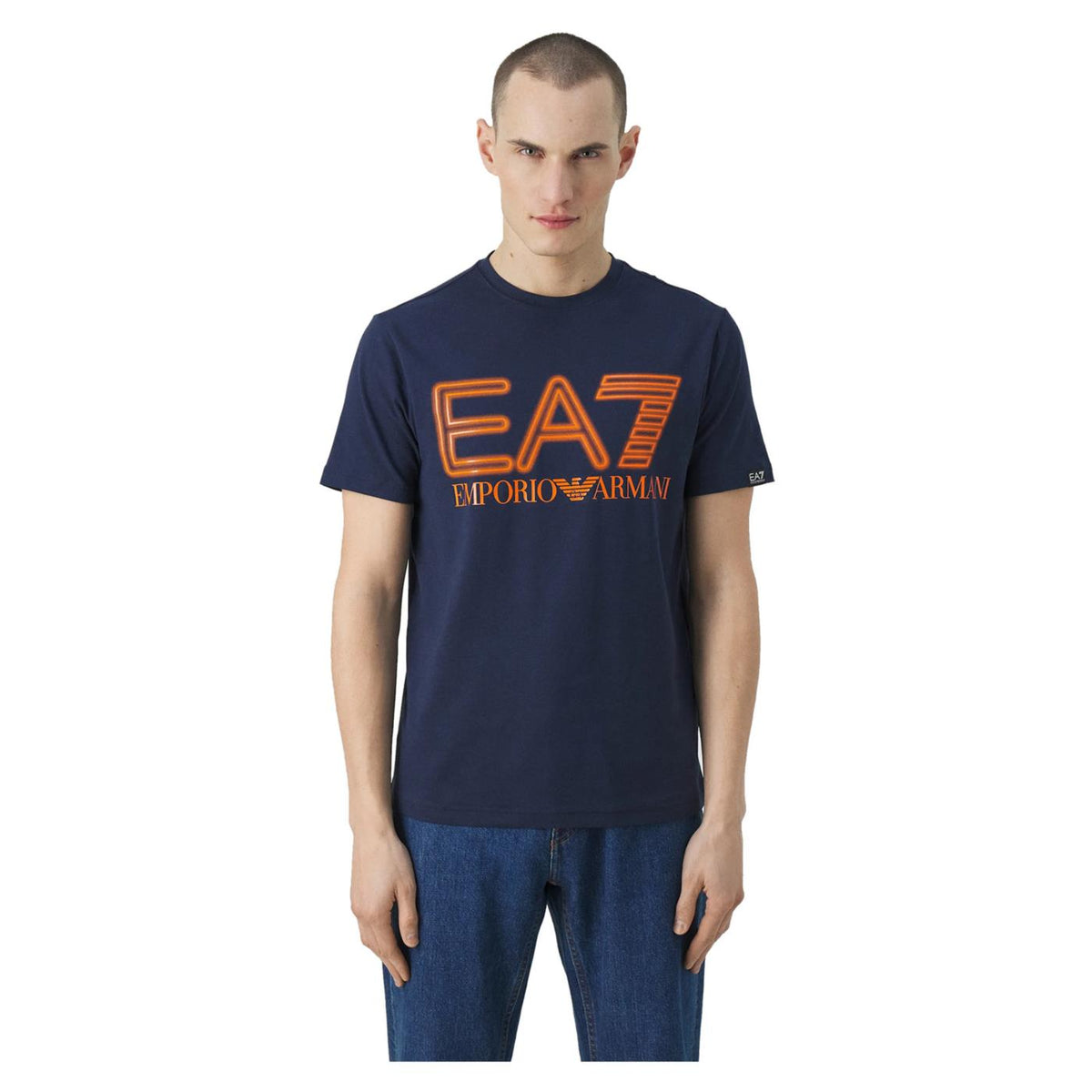 EMPORIO ARMANI 7 EA7 TRAIN LOGO SS TEE - seconda immagine