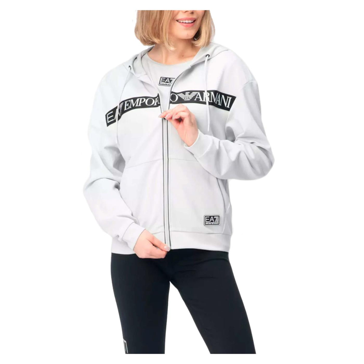 EMPORIO ARMANI 7 EA7 NATURAL VENTUS7 W HOODIE - seconda immagine