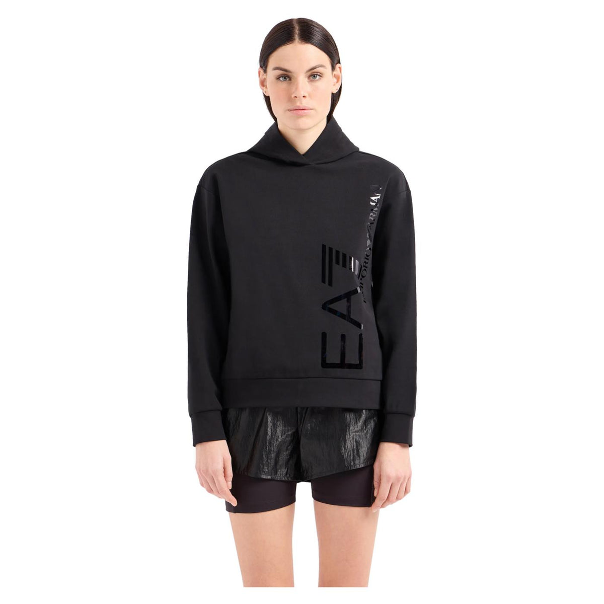 EMPORIO ARMANI 7 EA7 TRAIN LOGO W HOODIE - seconda immagine