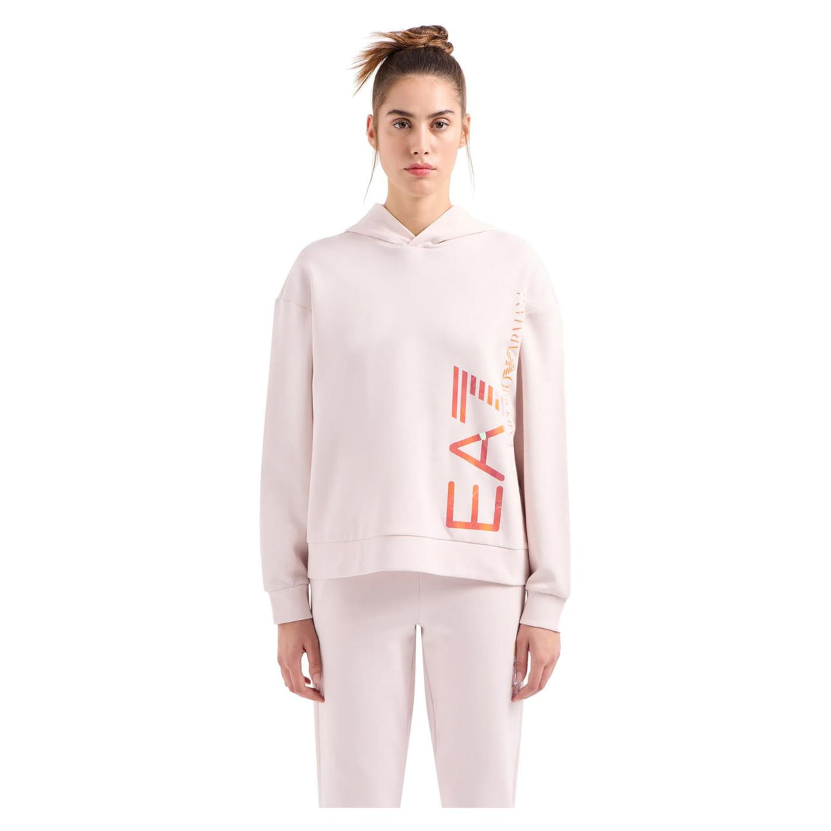 EMPORIO ARMANI 7 EA7 TRAIN LOGO W HOODIE - seconda immagine