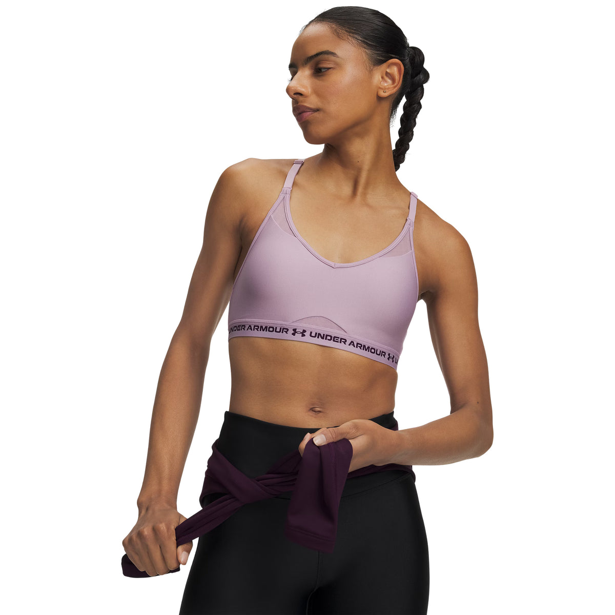 UNDER ARMOUR CROSSBACK LOW BRA - Lilla - immagine principale