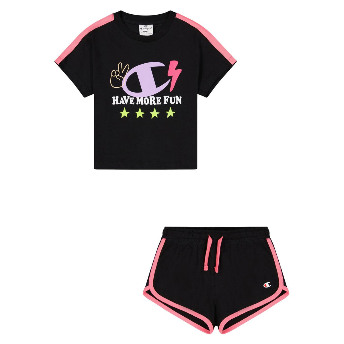 CHAMPION JR SET T-SHIRT+SHORTS
