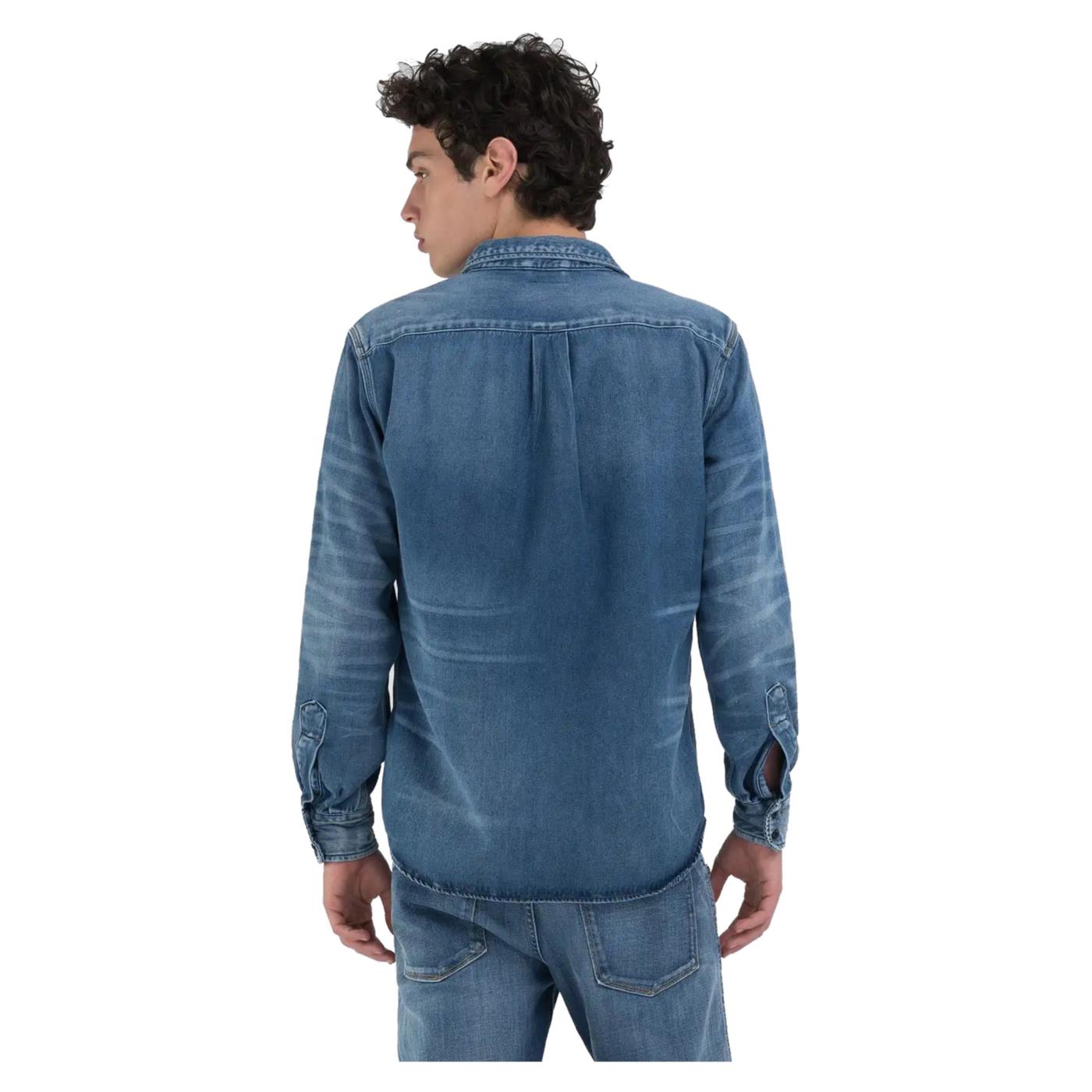REPLAY CAMICIA DENIM REGULAR