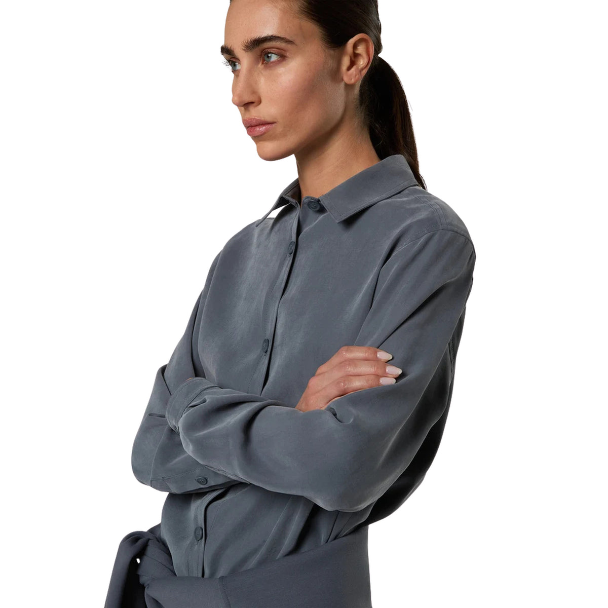 NORTH SAILS WOMAN SHIRT LONG SLEEVE - Grigio scuro - immagine principale