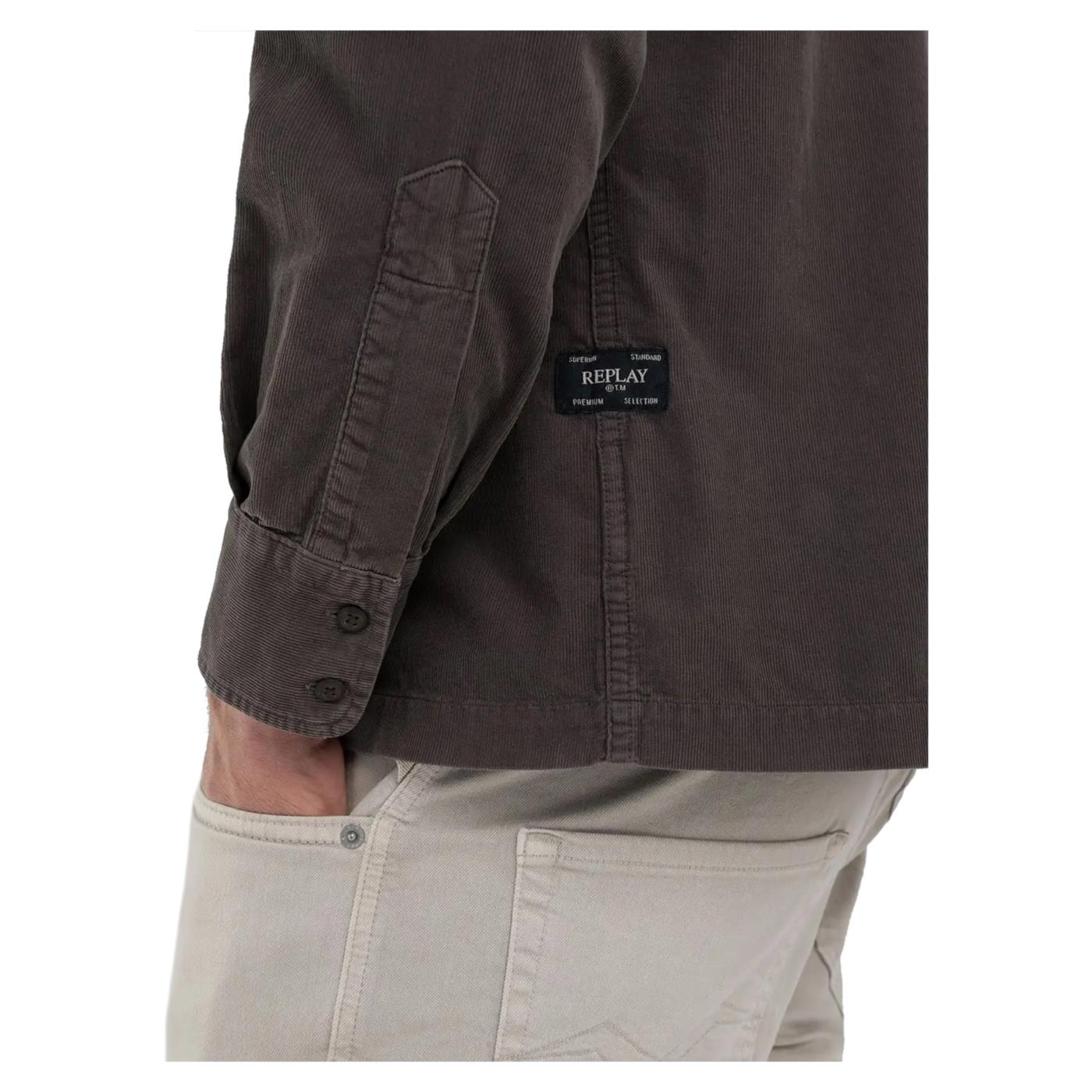 REPLAY CAMICIA CORDUROY REGULAR