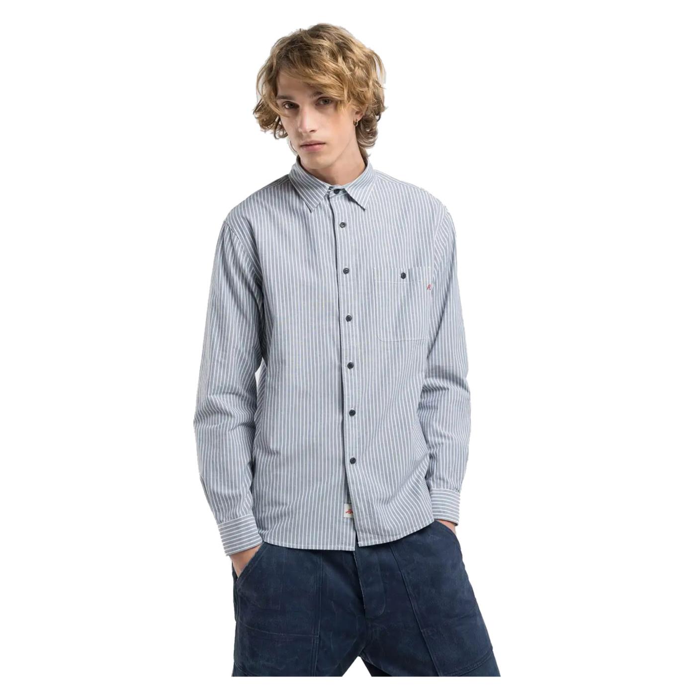 REPLAY REGULAR FIT STRIPED SHIRT