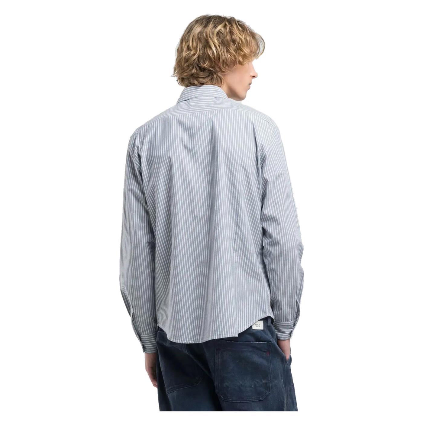 REPLAY CAMICIA REGULAR FIT RIGHE