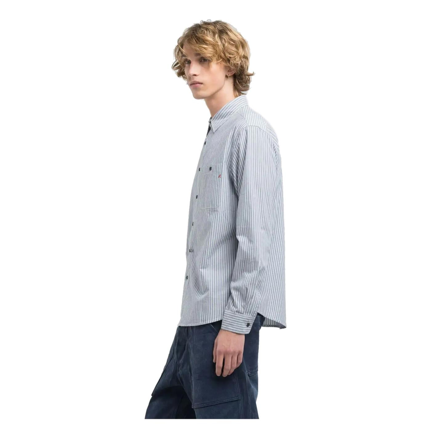 REPLAY CAMICIA REGULAR FIT RIGHE