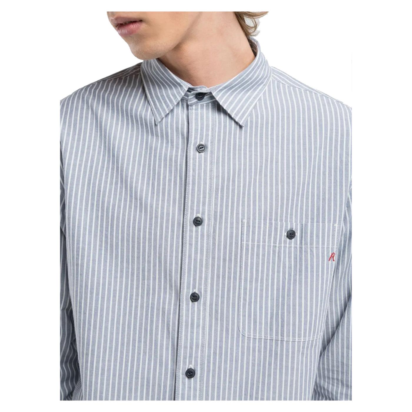 REPLAY CAMICIA REGULAR FIT RIGHE