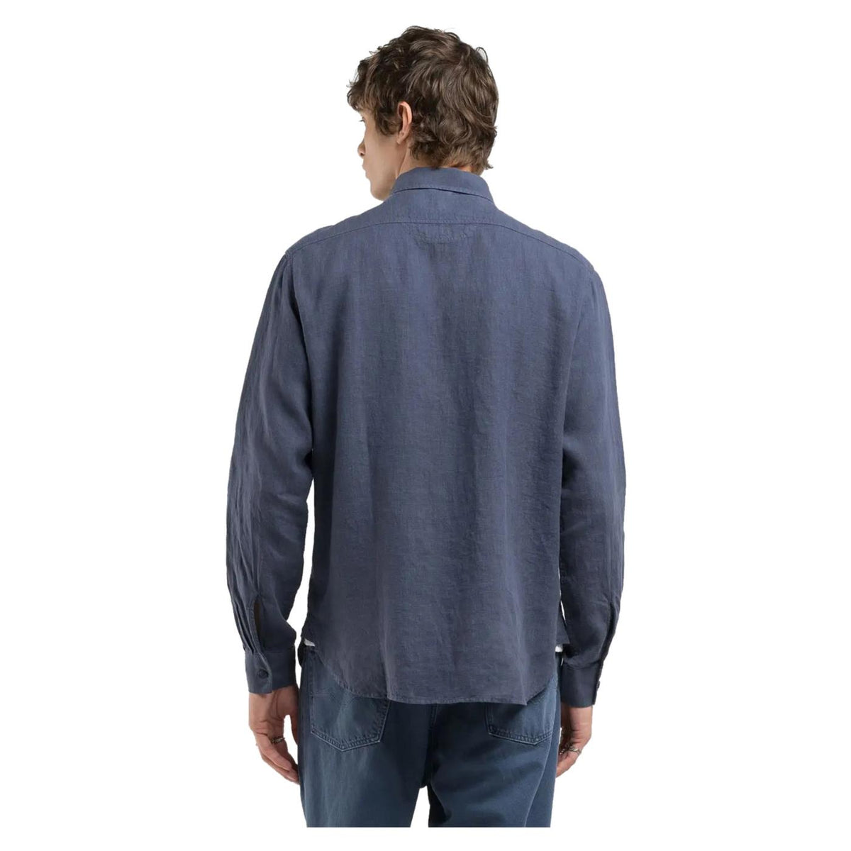 REPLAY REGULAR FIT LINEN SHIRT - seconda immagine