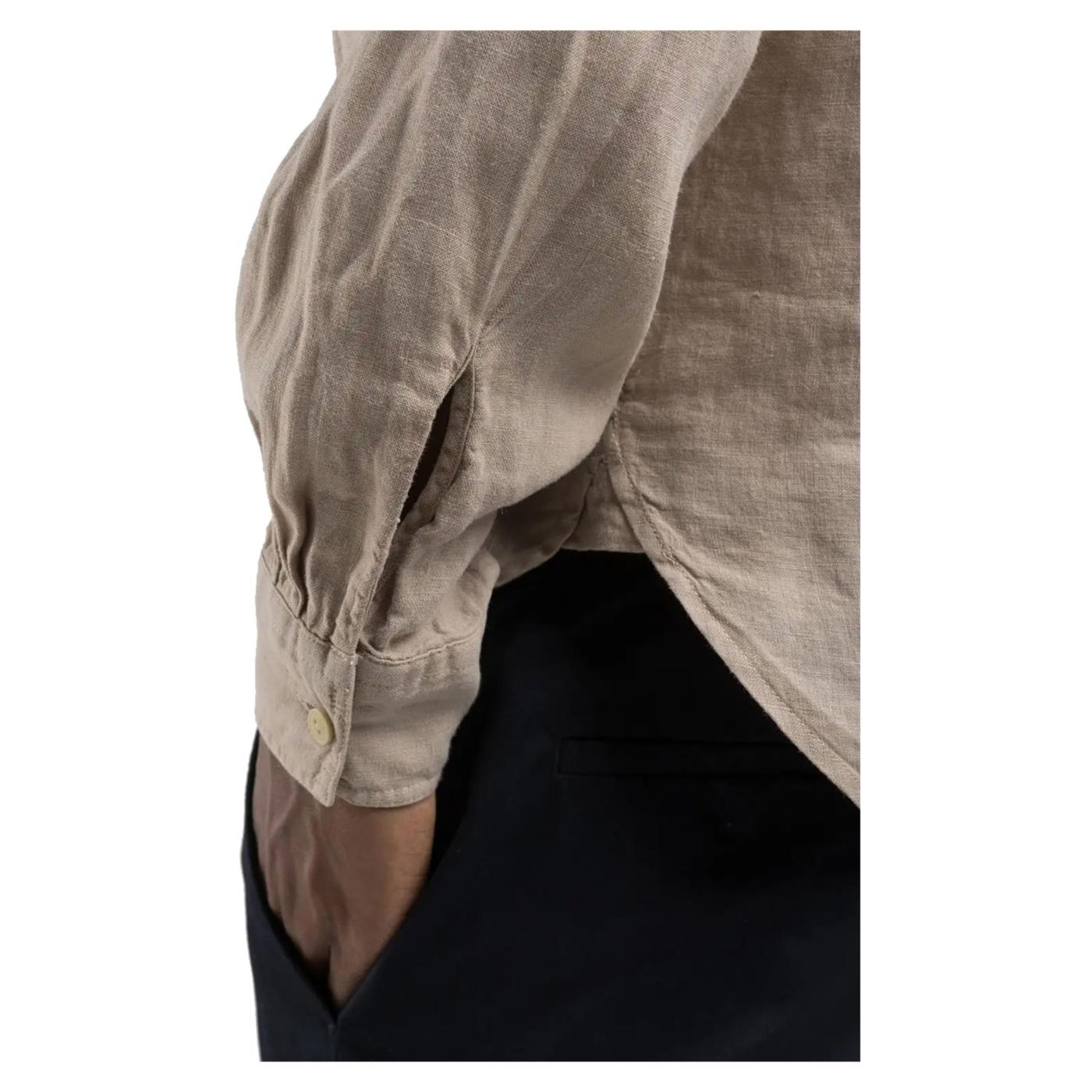 REPLAY CAMICIA REGULAR FIT LINO