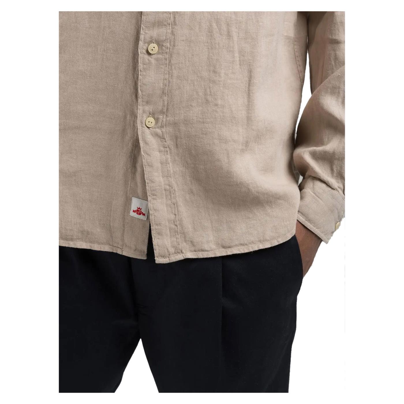 REPLAY CAMICIA REGULAR FIT LINO