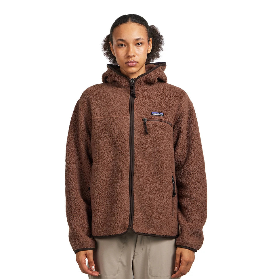 PATAGONIA WOMAN RETRO PILE HOODY - Marrone scuro - immagine principale