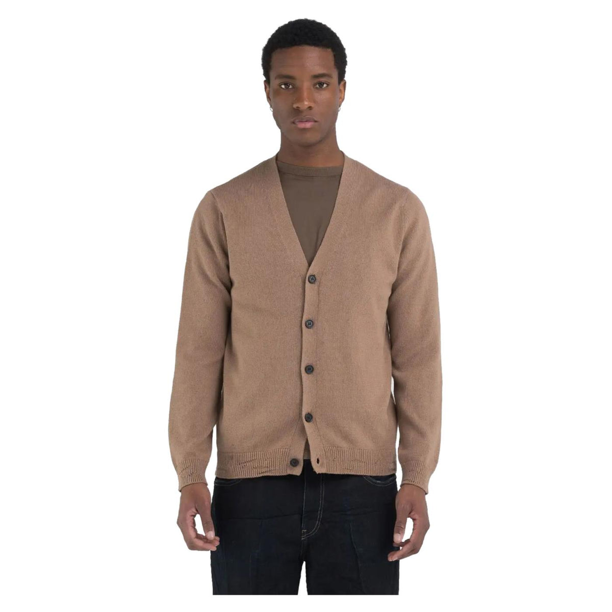 REPLAY COTTON CASHMERE CARDIGAN