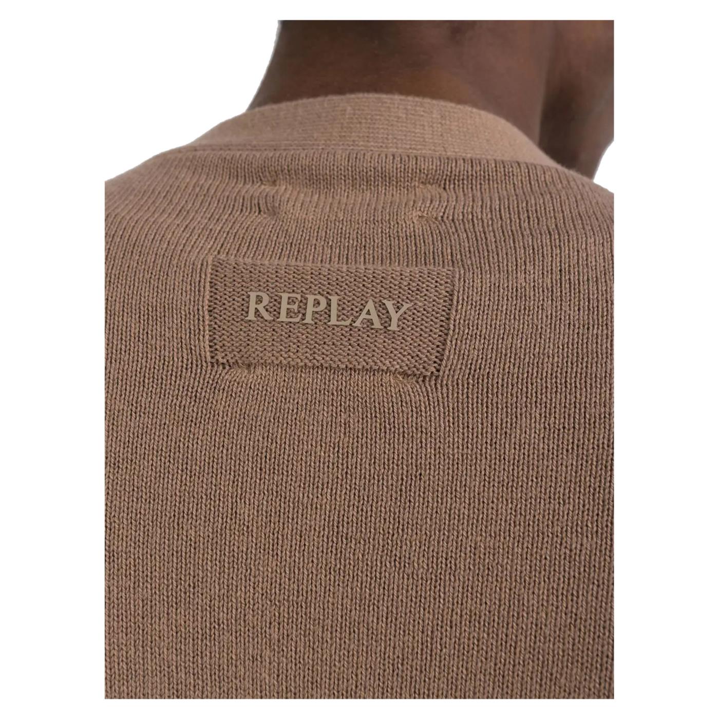 REPLAY CARDIGAN COTONE CASHMERE