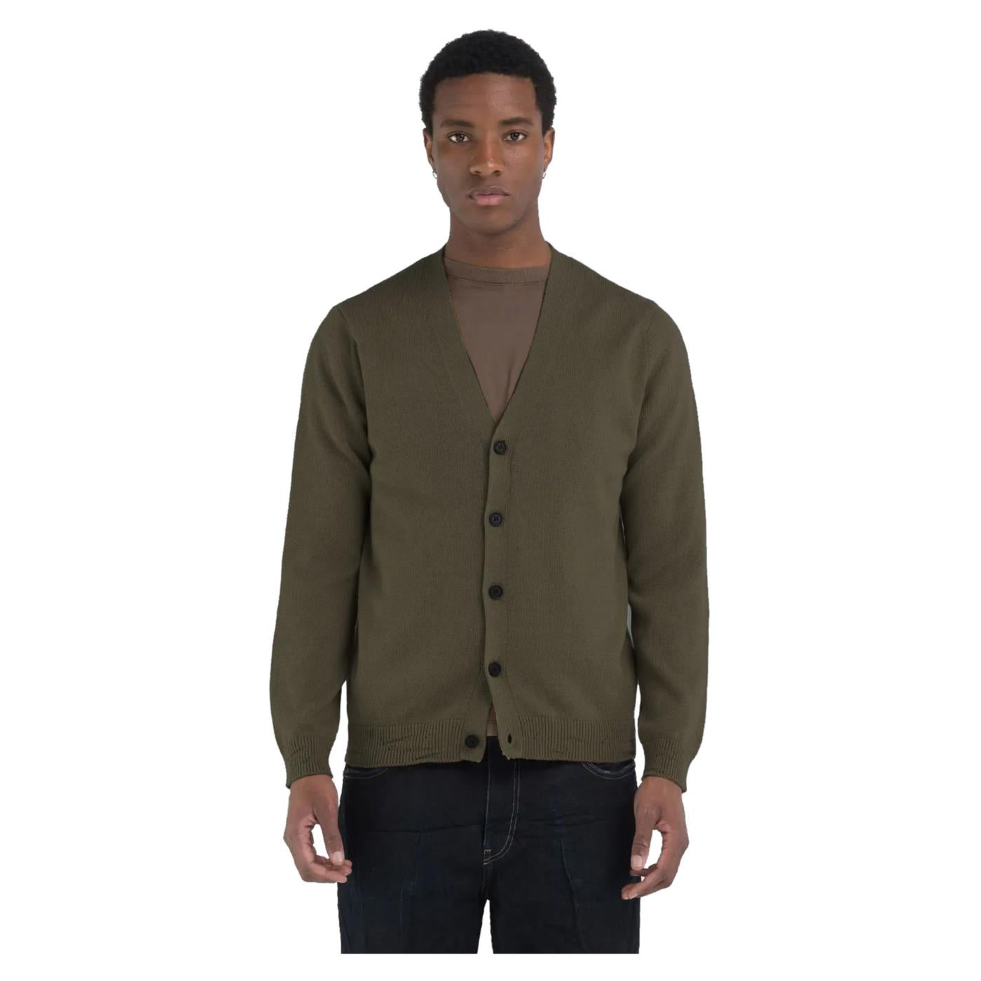 REPLAY COTTON CASHMERE CARDIGAN