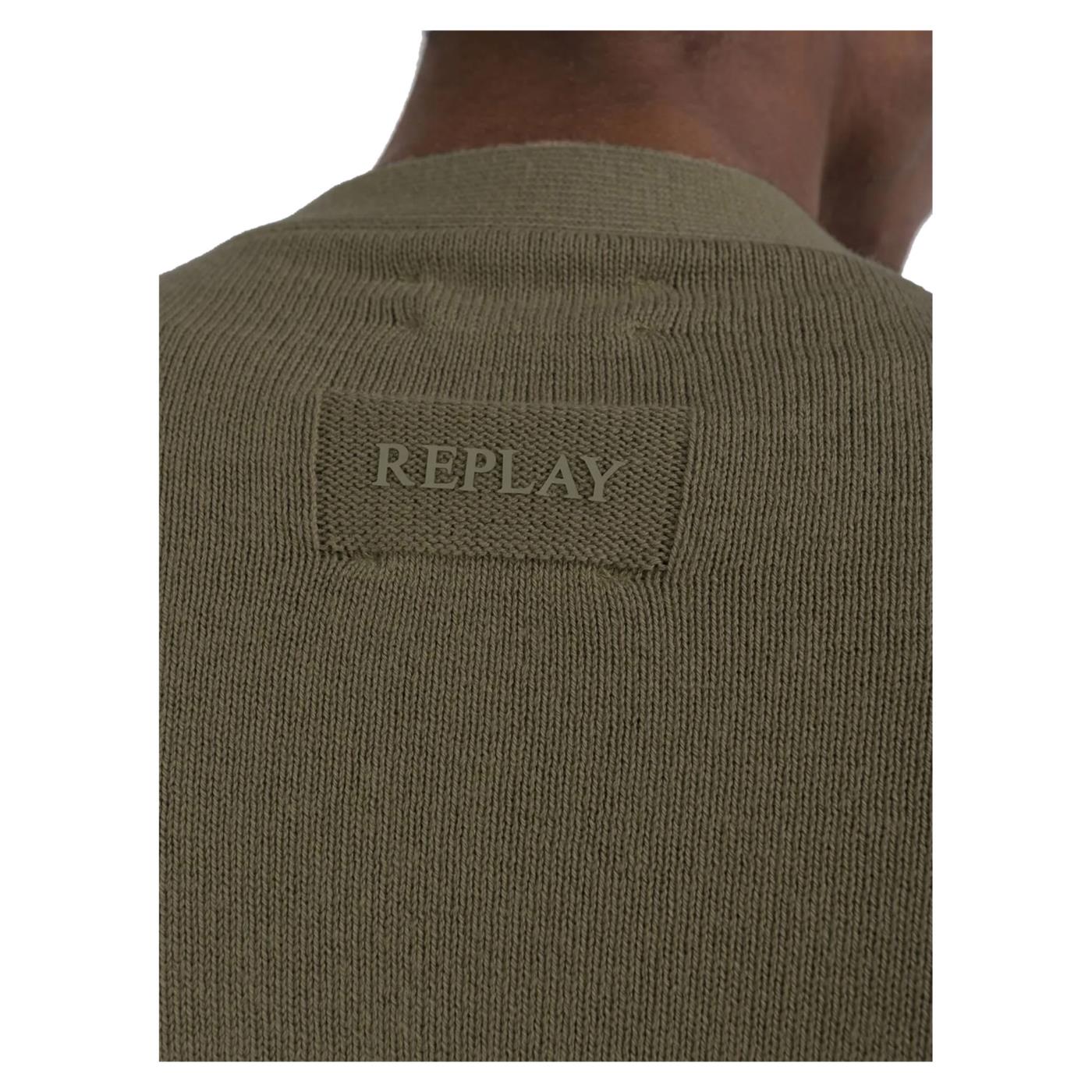REPLAY CARDIGAN COTONE CASHMERE