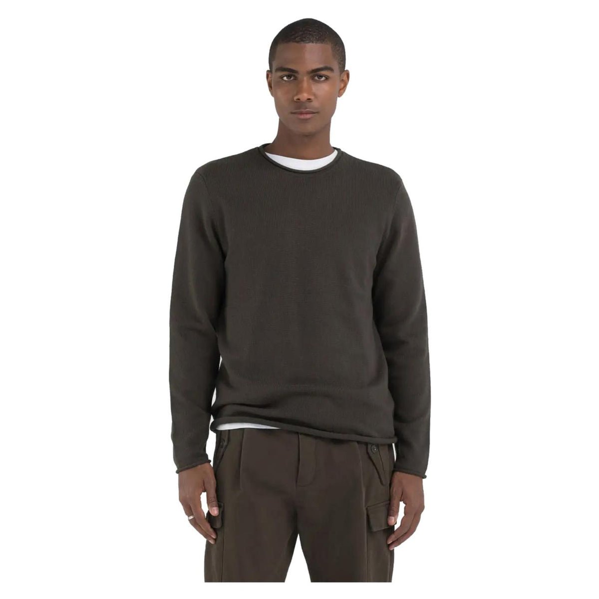 REPLAY CREW NECK PULLOVER