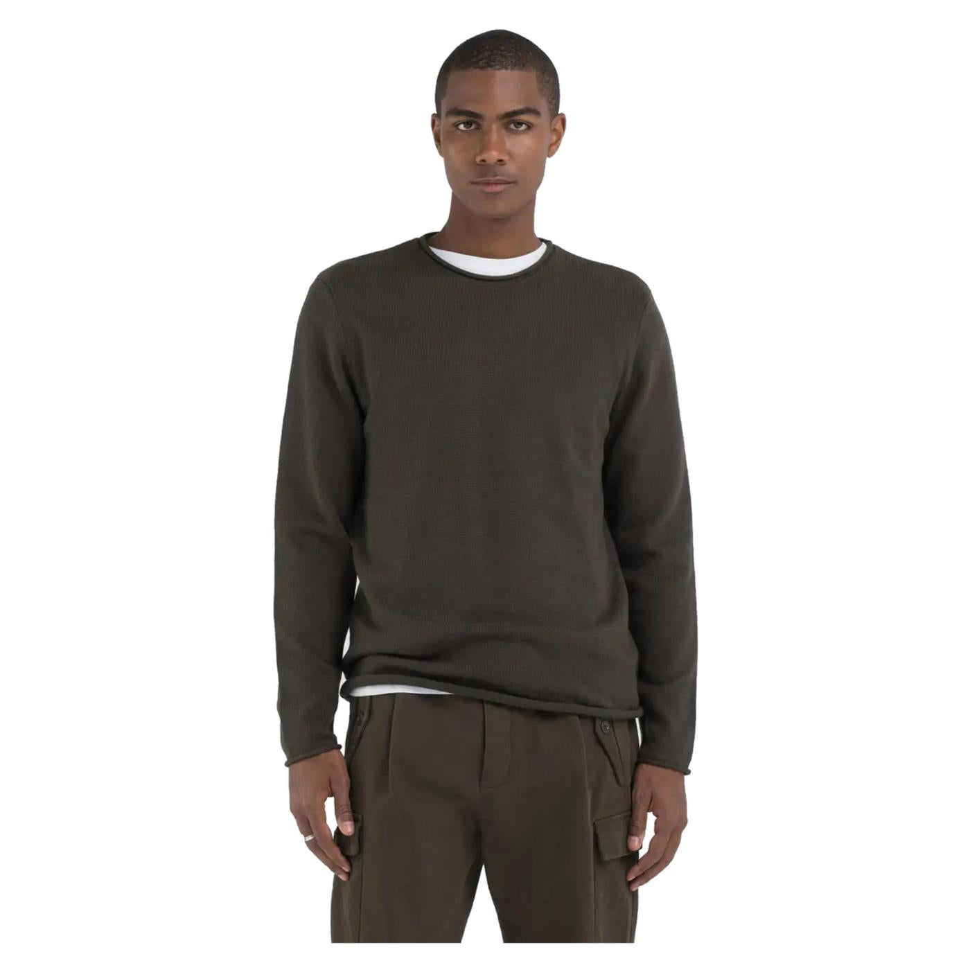 REPLAY PULLOVER GIROCOLLO