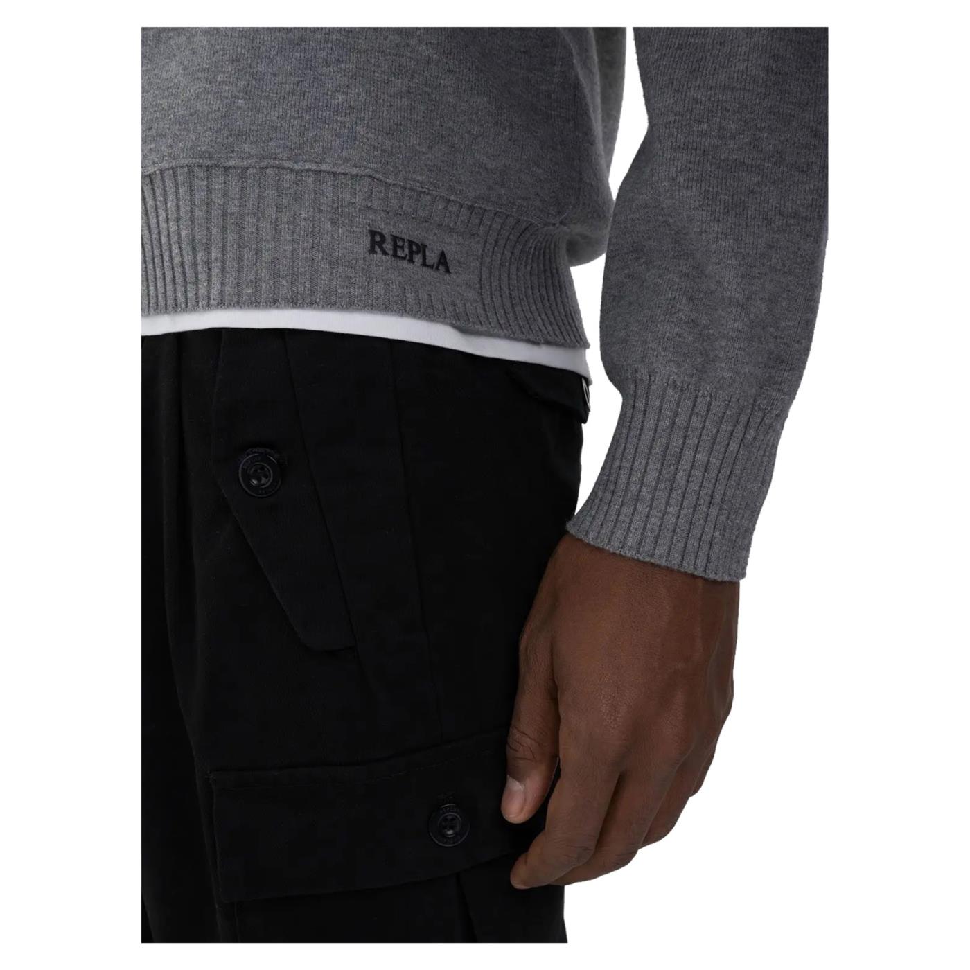 REPLAY MAGLIONE GIROCOLLO