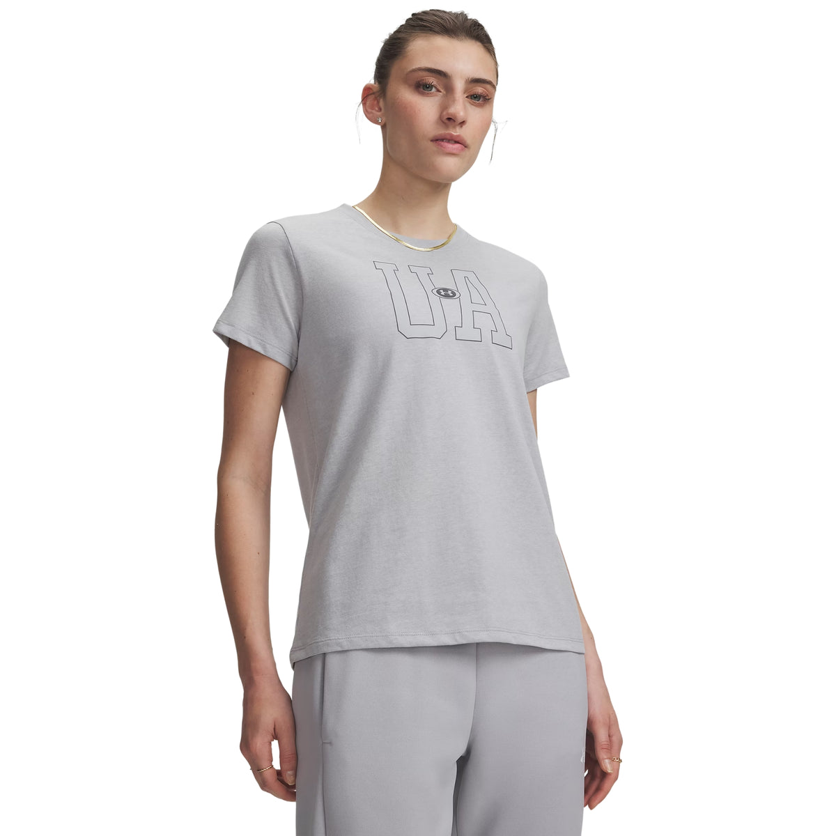UNDER ARMOUR ICON FLCE GRAPHC SS TEE W - Grigio chiaro - immagine principale