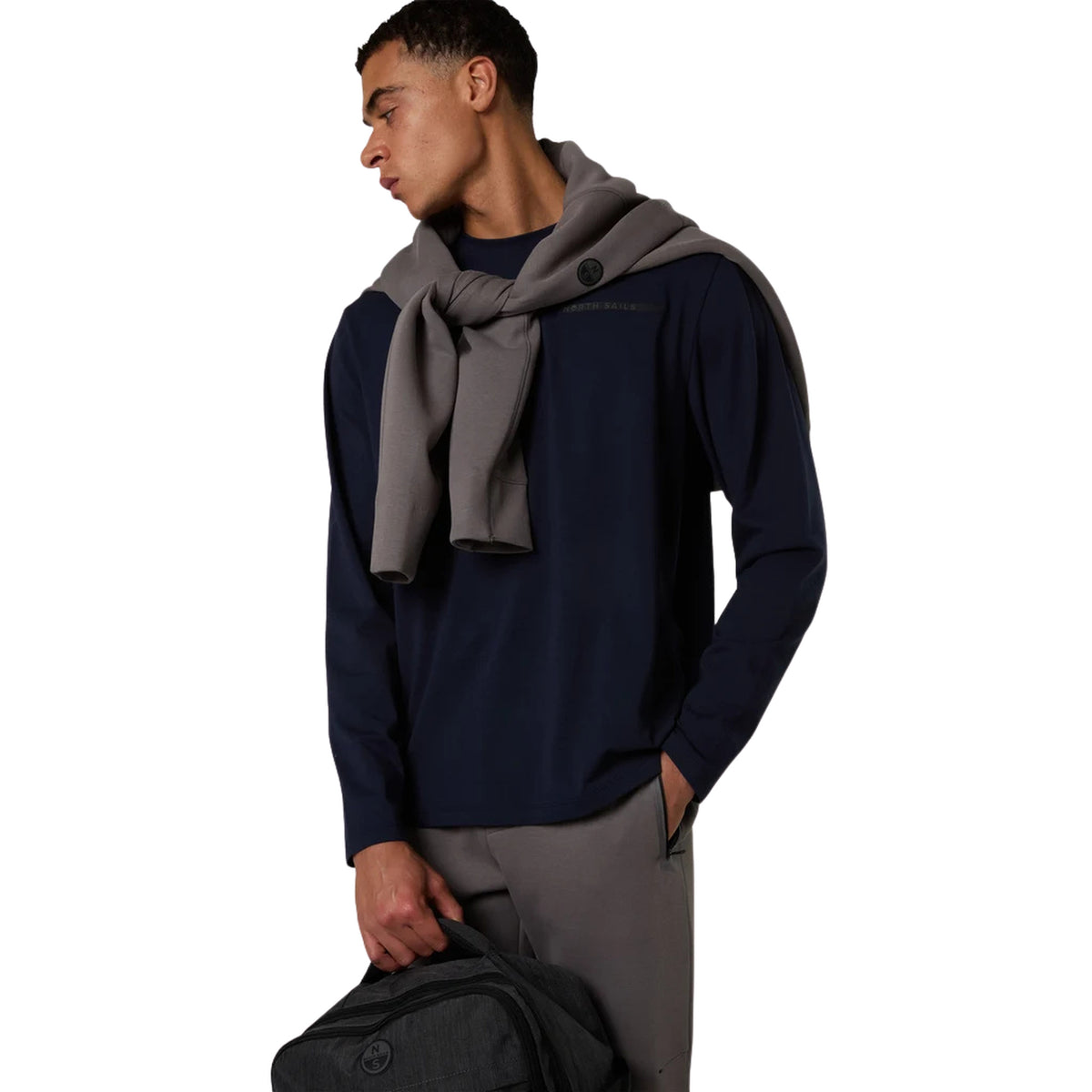 NORTH SAILS T-SHIRT LONG SLEEVE - Blu - immagine principale