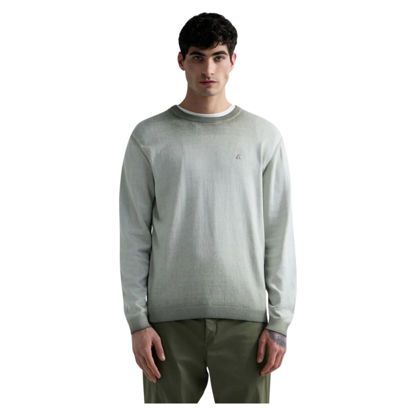 REPLAY MAGLIA PULLOVER COTONE - Verde - immagine principale