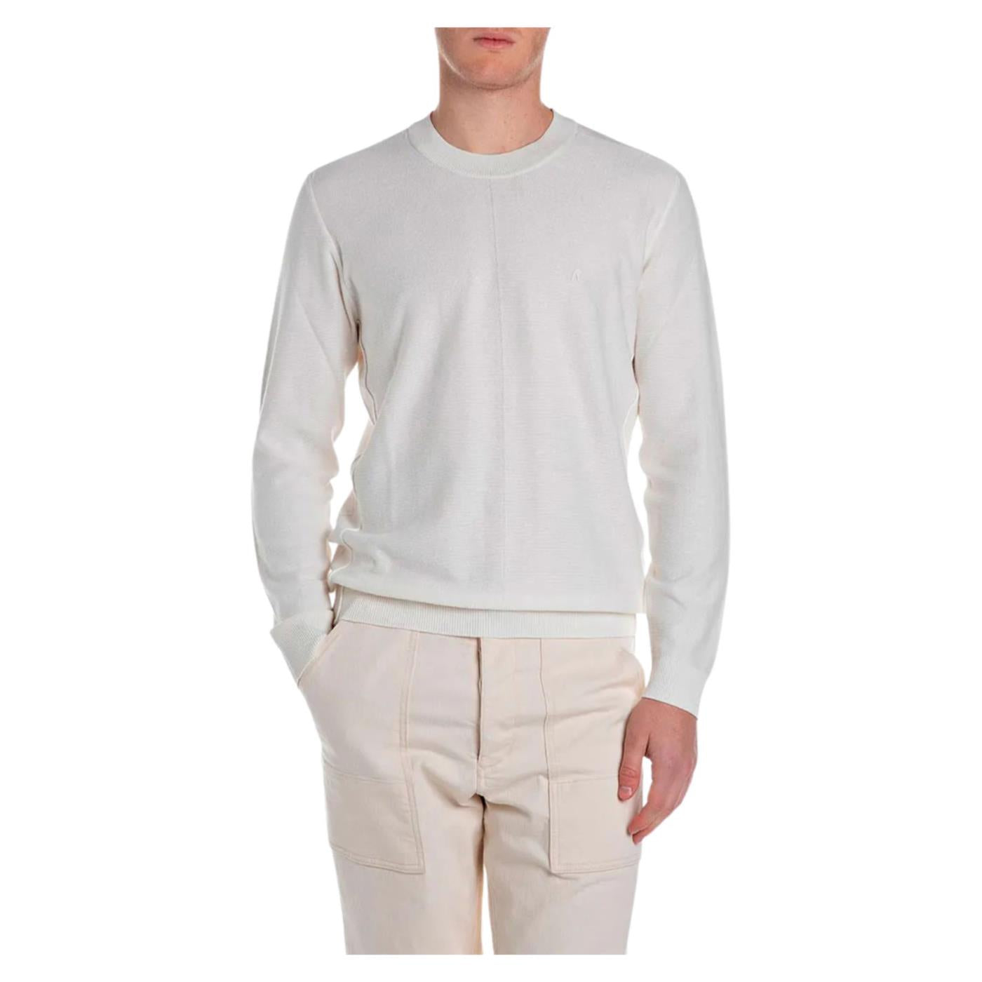 REPLAY MAGLIA PULLOVER COTONE - Bianco - immagine principale