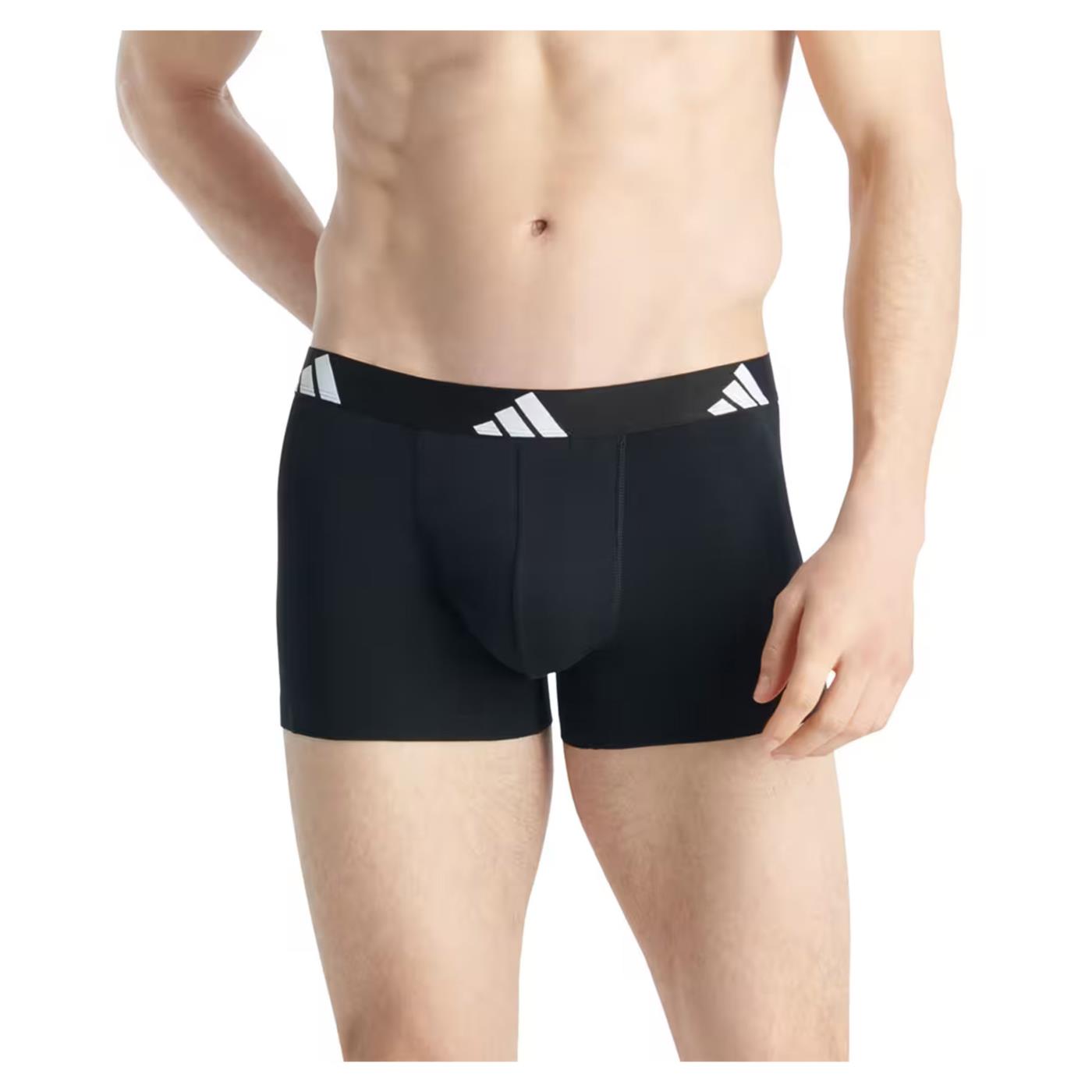 ADIDAS UNDERWEAR 2PK TRUNK ACTIVE FLEX - Nero - vista 2