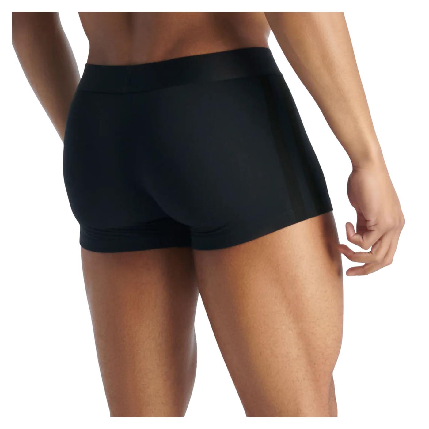ADIDAS UNDERWEAR 2PK TRUNK 3S ACTIVE FLEX - Nero - vista 3