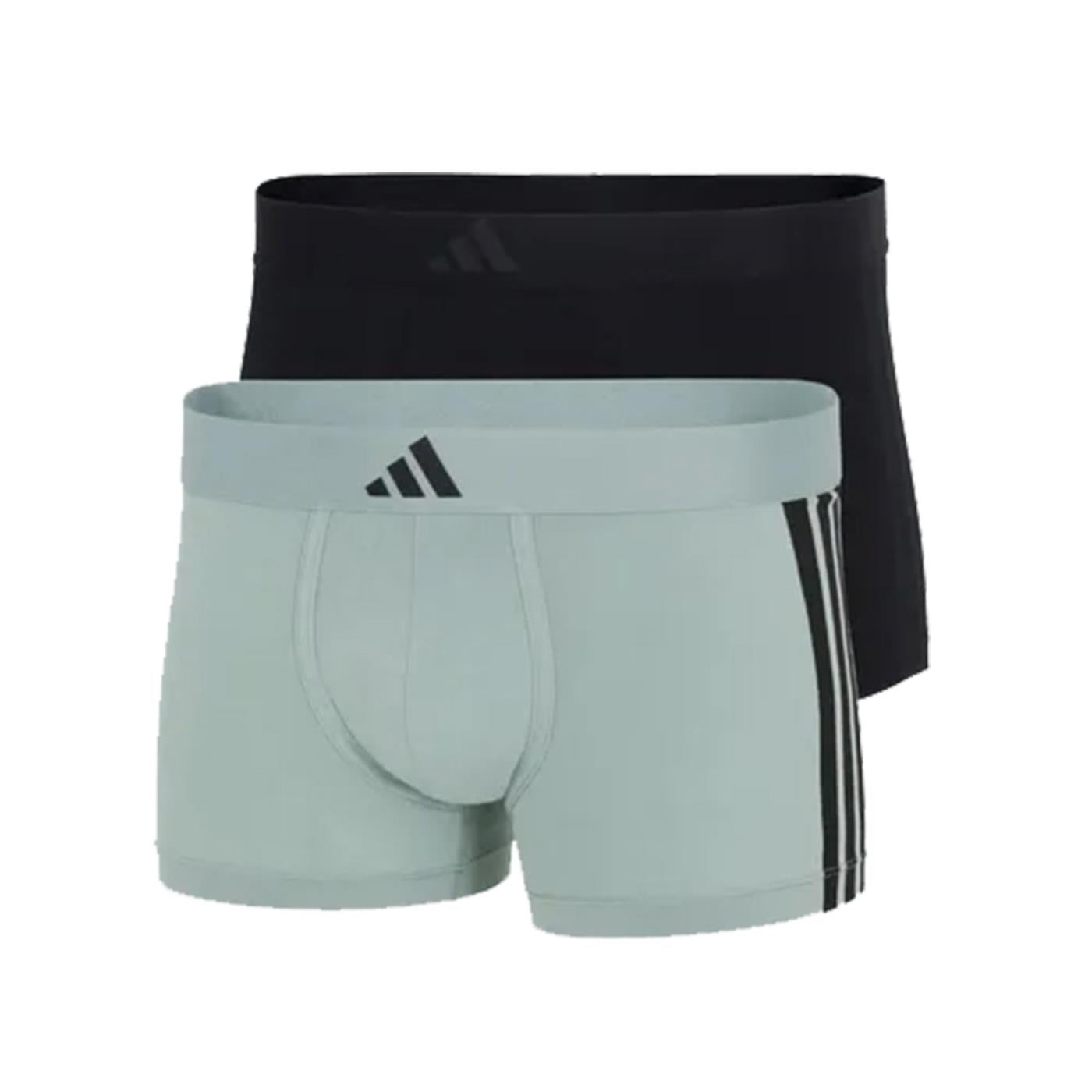 ADIDAS UNDERWEAR 2PK TRUNK 3S ACTIVE FLEX - Nero - immagine principale