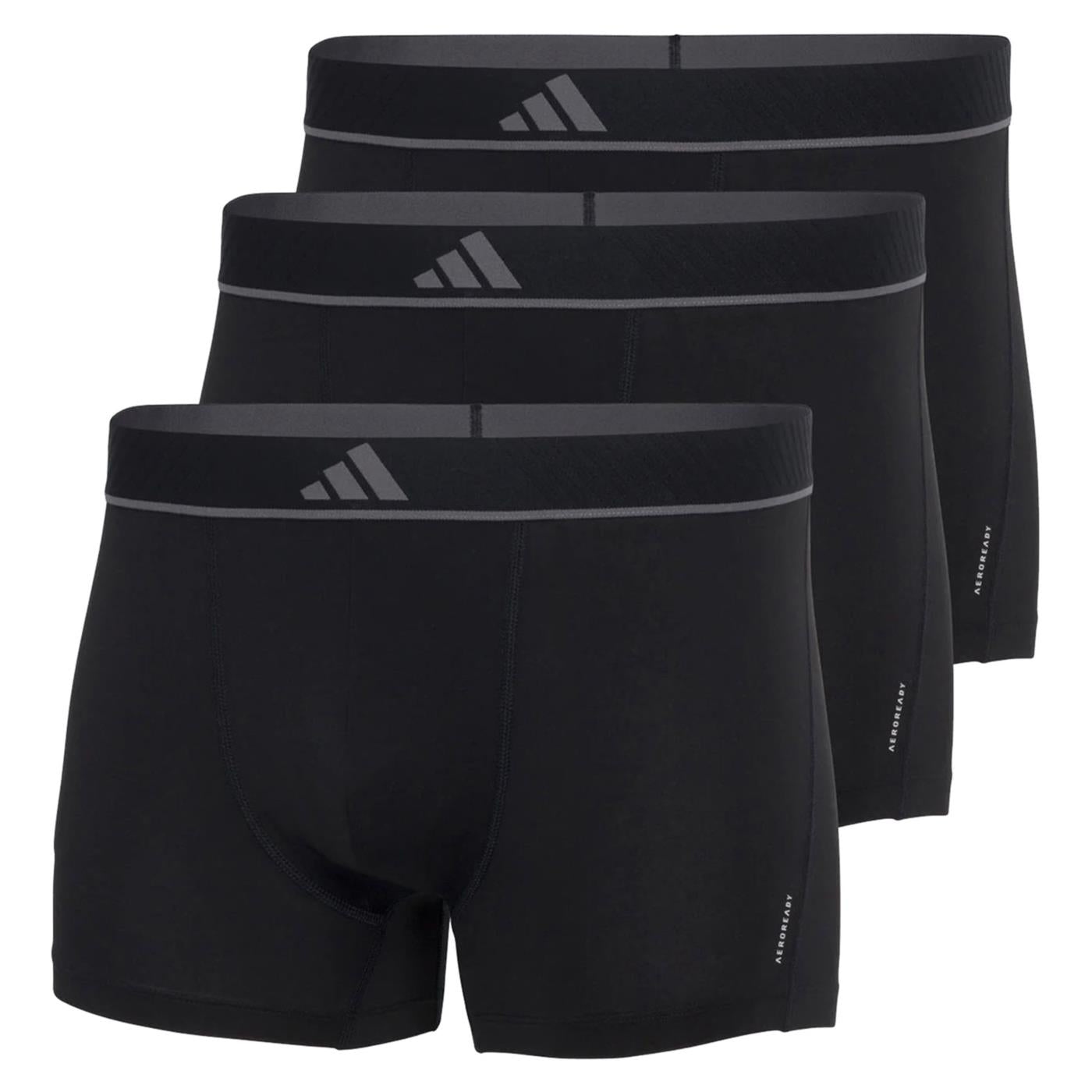 ADIDAS UNDERWEAR 3PK TRUNK MICRO FLEX - Nero - immagine principale