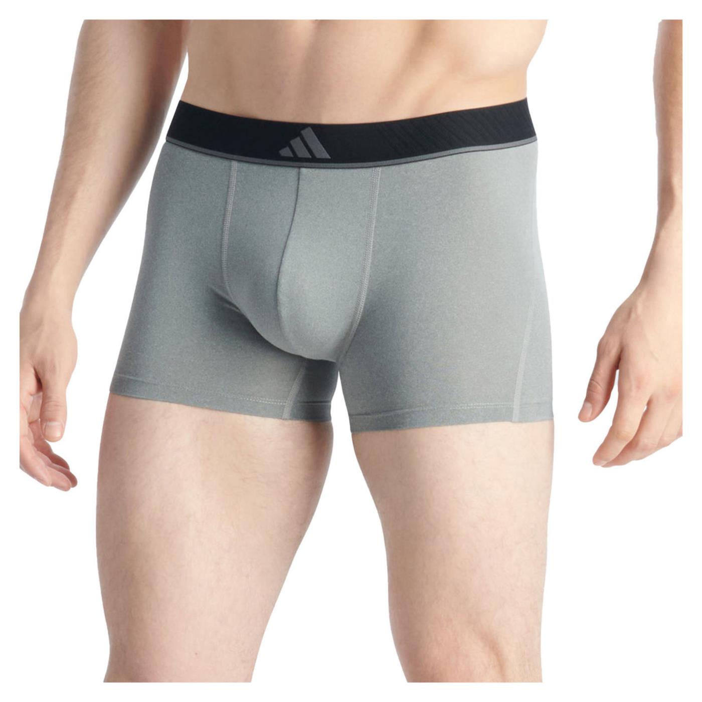 ADIDAS UNDERWEAR 3PK TRUNK MICRO FLEX - Nero - vista 2